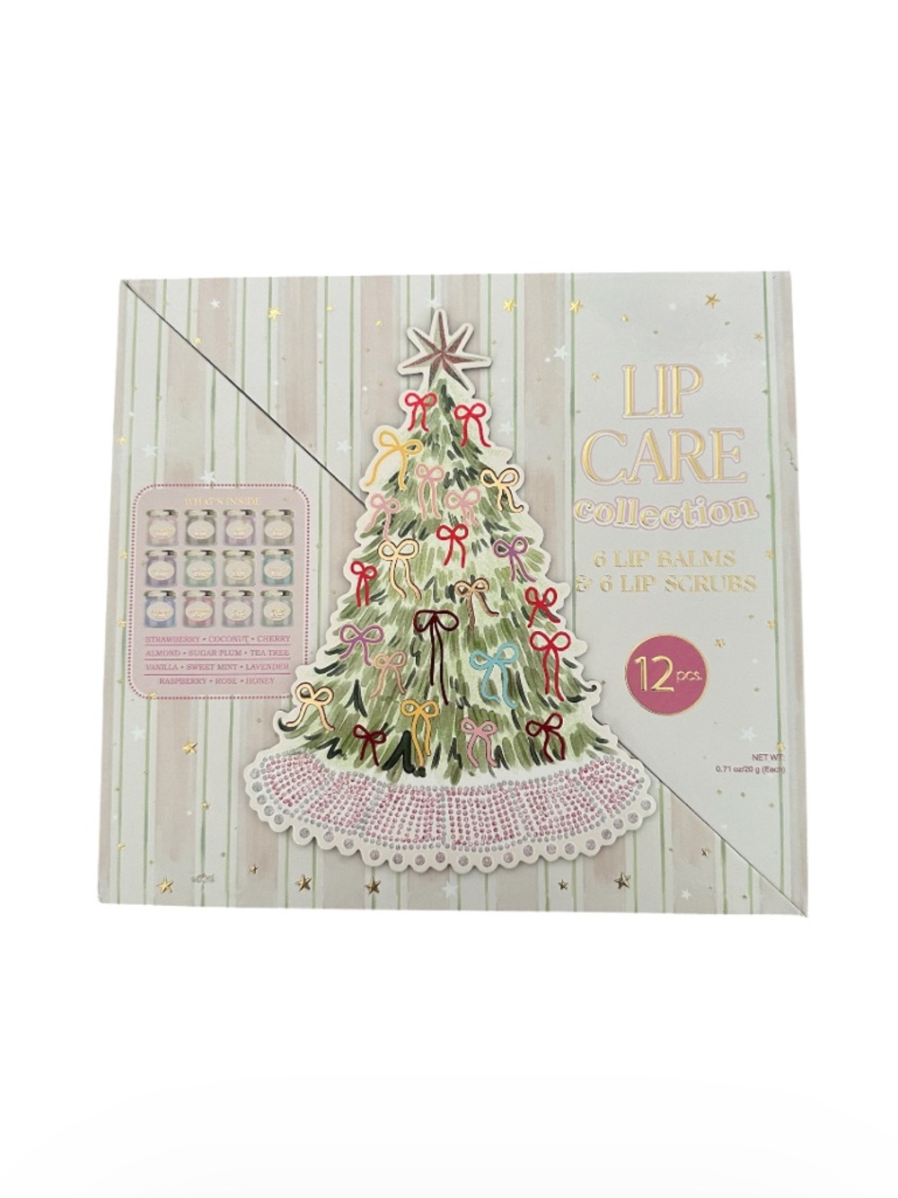12 Pc Lip Care Collection Holiday Gift Set - Lip Balms & Lip Scrubs
